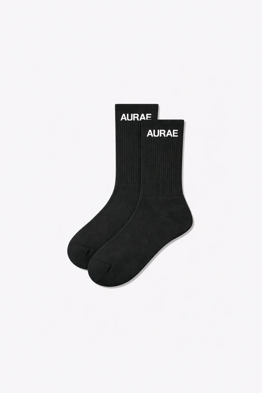 AURAE SOCKS | BLACK