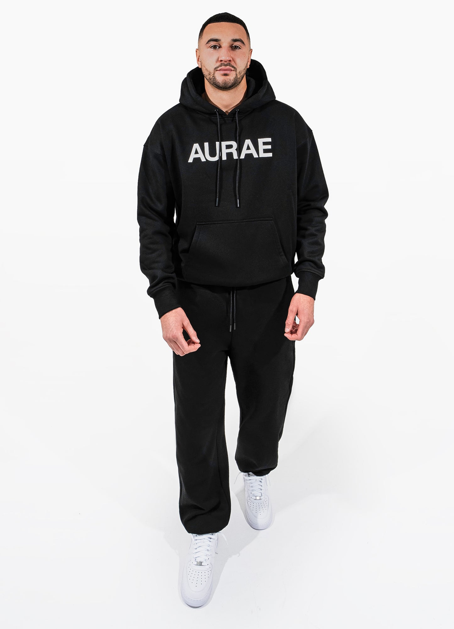 DROP SHOULDER HOODIE | BLACK