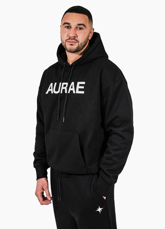 DROP SHOULDER HOODIE | BLACK