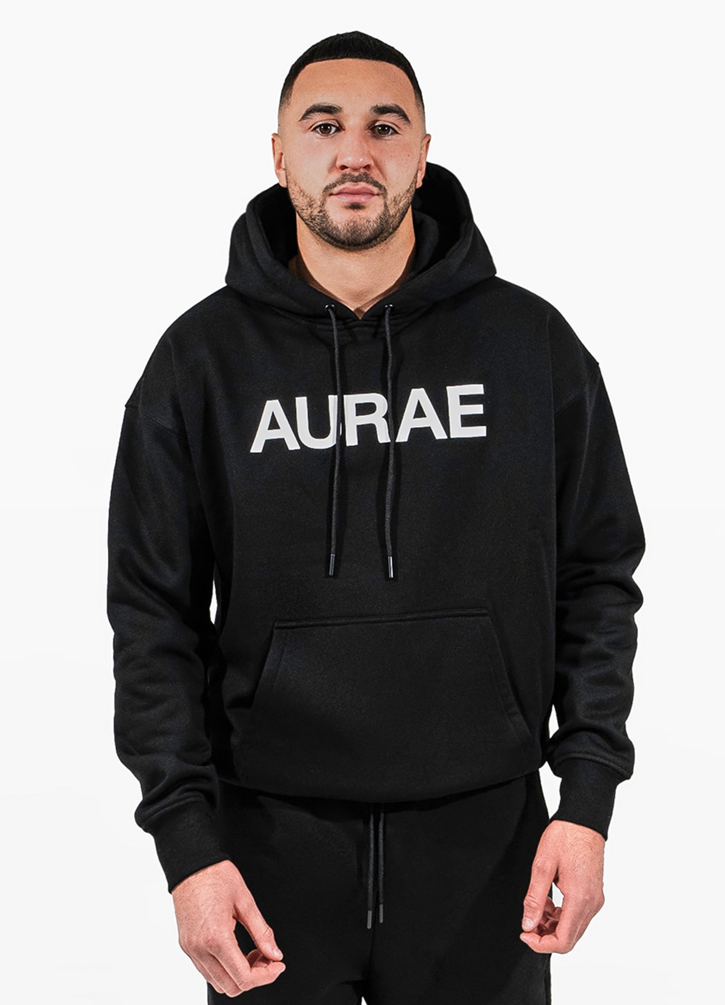 DROP SHOULDER HOODIE | BLACK