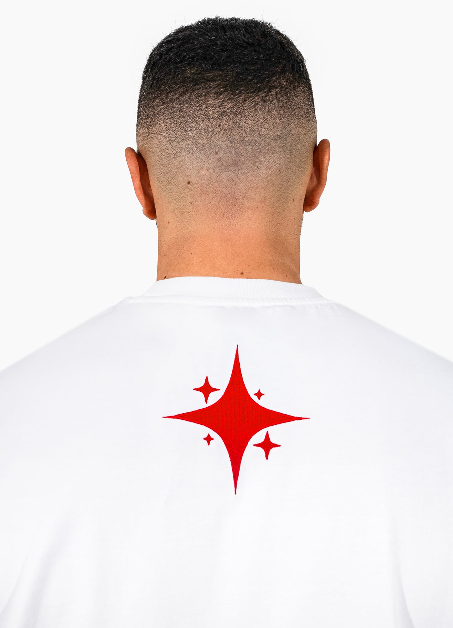 OVERSIZED TEE | WHITE/RED